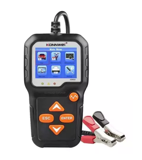 TESTER PARA BATERIA CON PANTALLA KONNWEI KW600 NEGRO