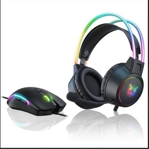 COMBO GAMER MOUSE ONIKUMA CW905 NEGRO RGB + AURICULAR ONIKUMA X15 PRO RGB BLACK