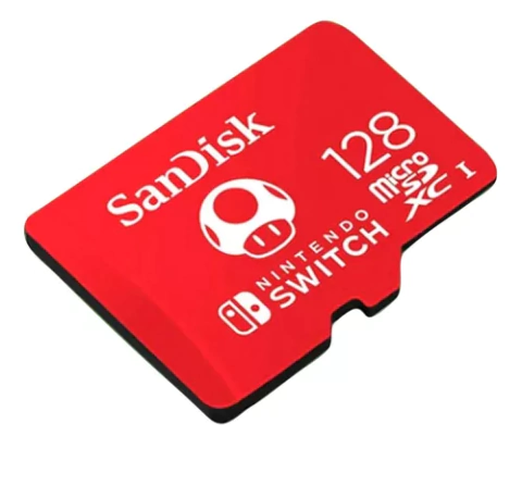 MEMORIA MICRO SD 128GB SANDISK MICRO-UHS-1 NINTENDO SWITCH 100MB/S SDSQXAO-128G-GNCZN