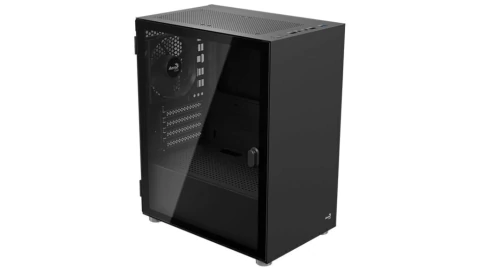 GABINETE GAMING AEROCOOL CS-111-G-BK-V2 MINI TORRE ATX PANEL L
