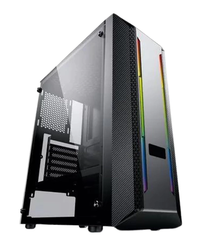 Gabinete Gamer Syx Rager Black Atx Sin Fan