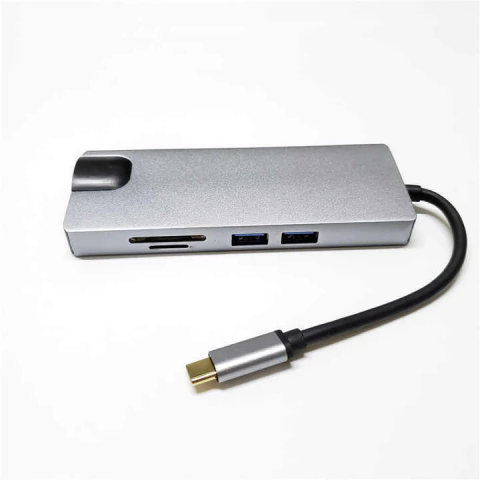 HUB USB C 8 PUERTOS EN 1 ZENEI