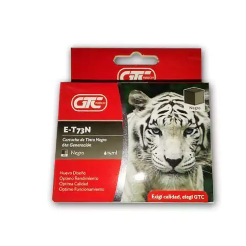 Cartucho Epson Alt T73 Negro Gtc