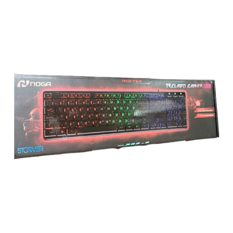 TECLADO MULTIMEDIA RETROILUMINADO NEGRO NOGA NKBT100N - comprar online