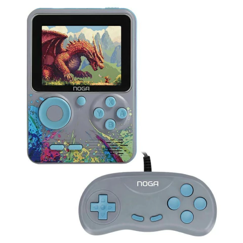 CONSOLA PORTATIL CON JOYSTICK RETRO NOGA GRIS POCKYR5GR - comprar online