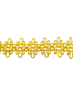 Passamanaria ref. 70 FLOR AMARELO OURO - LARG. 22 MM - 1 METRO - comprar online