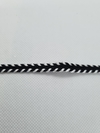 Passamanaria REF. 64 PRETO/BRANCO - LARG. 8 MM - 1 METRO