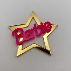 Aplique Estrela Vazada Barbie
