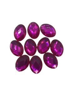 CHATON OVAL PINK 13X18 - 10 UNIDADES