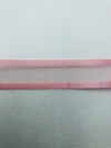 FITA VOAL COM BORDA CETIM ROSA 22MM - 1 METRO