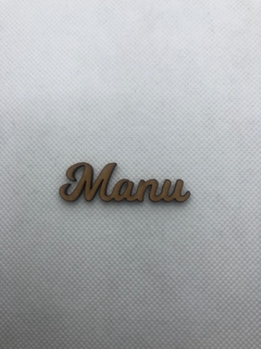NOME EM MDF MANU 5 CM - UNIDADES