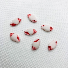 MINI CONCHA ARREDONDADA VERMELHO - UNIDADE