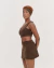 Short Saia Fitness Marrom Cacau - Basis