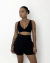 Top Triângulo Canelado Preto - comprar online