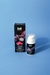 Gel beijável com efeito vibração e sabor de chiclete em fundo rosa e amarelo.