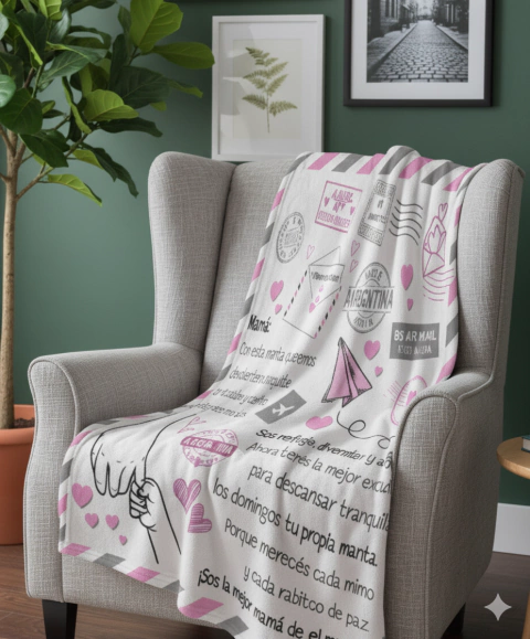 MANTA CARTA PARA MAMA SILLON - comprar online