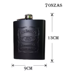 Petaca acero inoxidable negra JACK DANIEL en internet