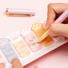 Set de 6 notas adhesivas Cat Paw Twingo