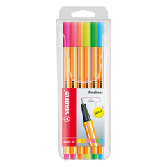 Microfibra Point 88 Neon Stabilo - Pack de 6 colores
