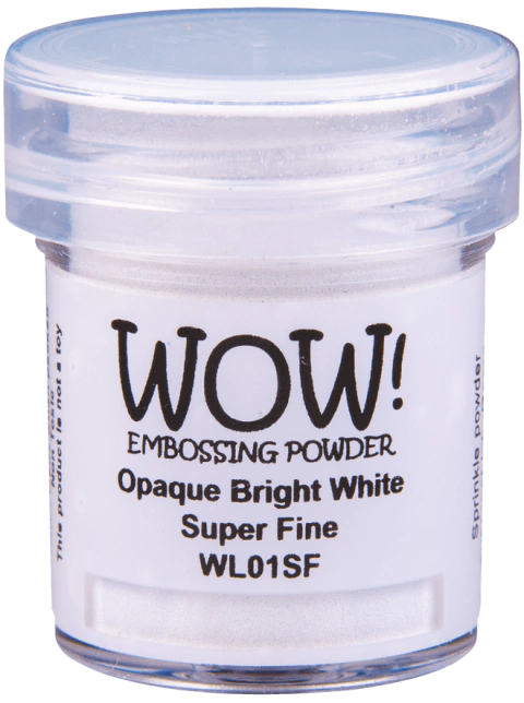 WOW! Polvo para embossing: Opaque Bright White Super Fine (WL01SF)