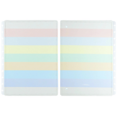 Cuaderno Inteligente CI: Tapa y Contratapa (A5): Arco Iris Pastel