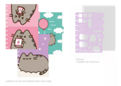 Pusheen: Cuaderno A5 con sistema de discos Mooving Loop - CORAZON DE TINTA