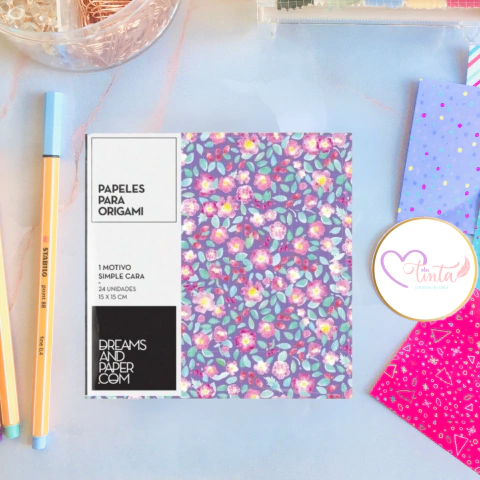 Dreams and Paper: Papel para Origami 15×15 Motivo Mosqueta