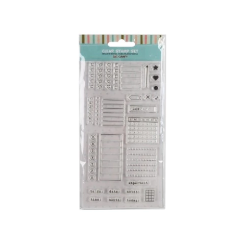 Ibi Craft: Sello Siliconado Cristal: Planners
