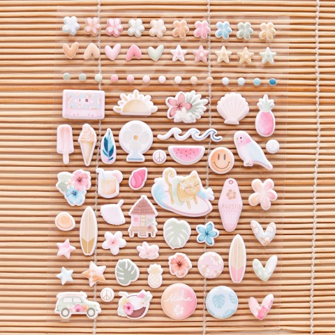 Mintopía: Pegatinas puffy: Aloha - comprar online