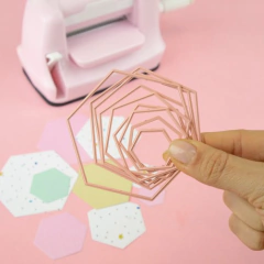 Artesana Taller: Troquel Mini Hexagonos - CORAZON DE TINTA