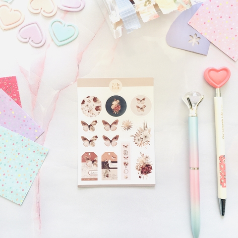 Nebian: Plancha de Stickers Boho Otoñal 2