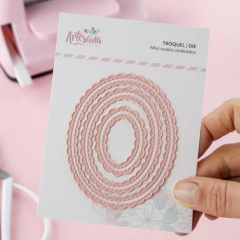 Artesana Taller: Troquel Mini Ovalos Ondeados - tienda online