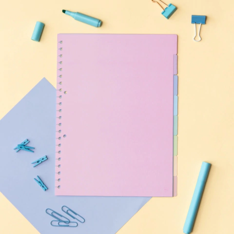 Mi Punto Cero: Pack de Separadores A4 con solapa Pasteles