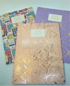 CUADERNOS NOTES CON DISEÑO TALBOT - 40 HOJAS RAYADO - CORAZON DE TINTA
