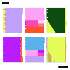 The Happy Planner: Agenda Planificador 2025: Color Block Brights (PPCD12-616) - tienda online