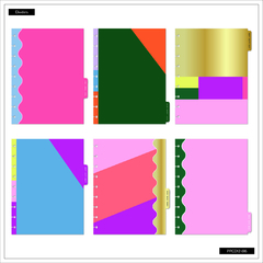 Imagen de The Happy Planner: Agenda Planificador 2025: Color Block Brights (PPCD12-616)