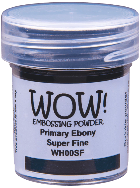 WOW! Polvo para embossing: Primary Ebony Super Fine (WH00SF)