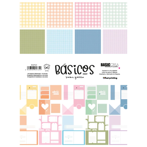 Sami Garra: Papeles Block 6"x8": Básicos