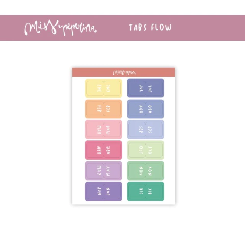 Stickers: Calendario Tabs Flow de Miss Peperina