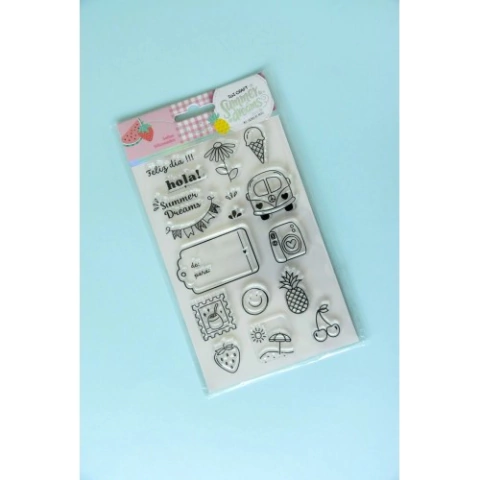 Ibi Craft: Sello Siliconado Cristal: Summer