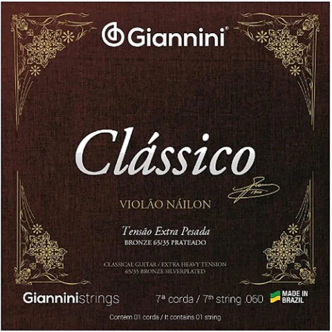 GENWPA-7 CORDA AVULSA P/VIOLAO 7ª CORDA 058 GIANNINI