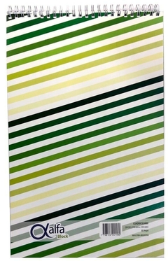 BLOCK ALFA OFICIO CUADRICULADO 210 x 330 mm x 80 HOJAS