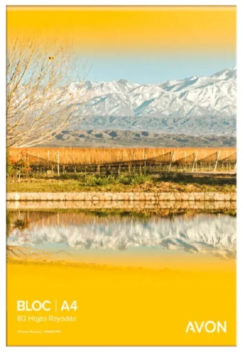 Bloc Avon A4 x 80 Hojas Rayado