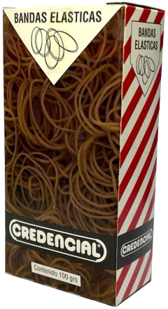 BANDAS ELÁSTICAS CREDENCIAL FINAS x 100 g