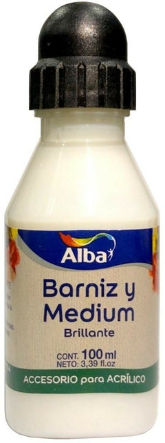 BARNIZ Y MEDIUM BRILLANTE ALBA x 100 ml - comprar online