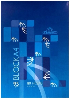 BLOCK CONGRESO A4 x 80 Hojas Rayadas