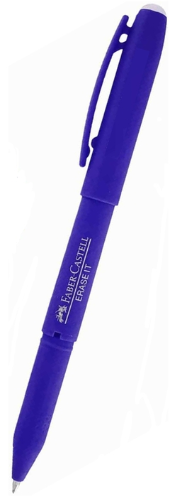 BOLÍGRAFO ROLLER BORRABLE FABER CASTELL AZUL