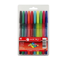 BOLÍGRAFO MICRO DOLCHE X 10 COLORES