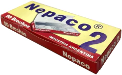 Broches Velox Metálicos N°2 Nepaco x 50 unidades
