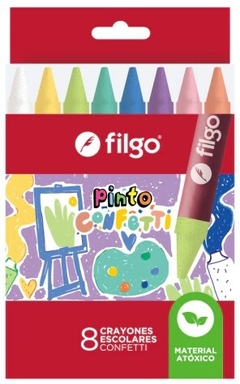CRAYONES FILGO CONFETTI x 8